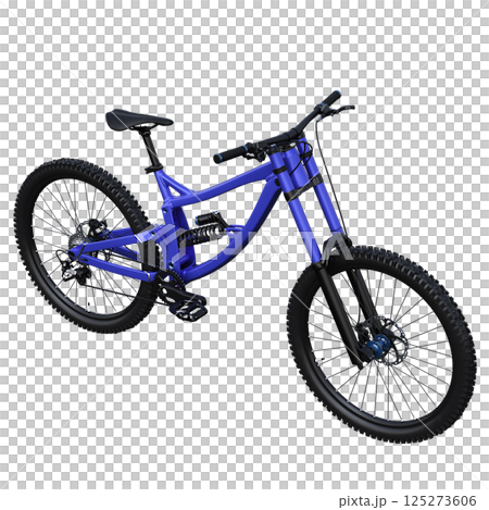 bicycle, isolate on a transparent background, 3d illustration, cg render 125273606