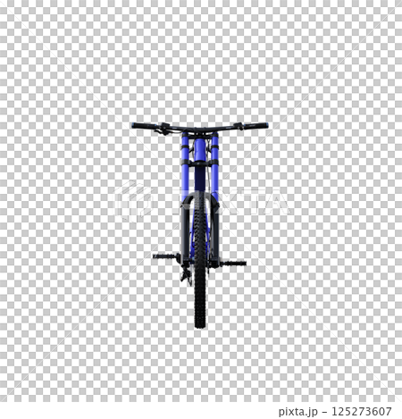 bicycle, isolate on a transparent background, 3d illustration, cg render 125273607