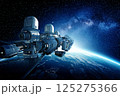 宇宙に浮かぶスペースコロニーのイメージ 宇宙に浮かぶスペースコロニーのイメージ 125275366