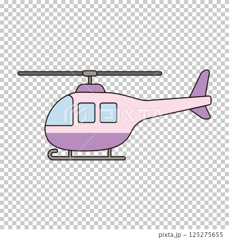 HELICOPTER cute vehicle doodle icon kawaii style simple outline isolated vector transportation illustration travel element drawing object HELICOPTER cute vehicle doodle icon kawaii style simple outline isolated vector transportation illustration travel element drawing object 125275655