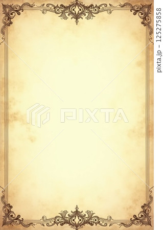 アンティークな便箋デザイン 125275858