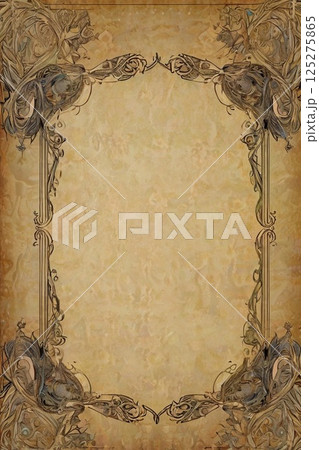 アンティークな便箋デザイン 125275865
