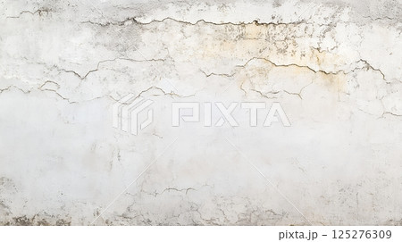 塗装がひび割れた外壁 塗装がひび割れた外壁 125276309