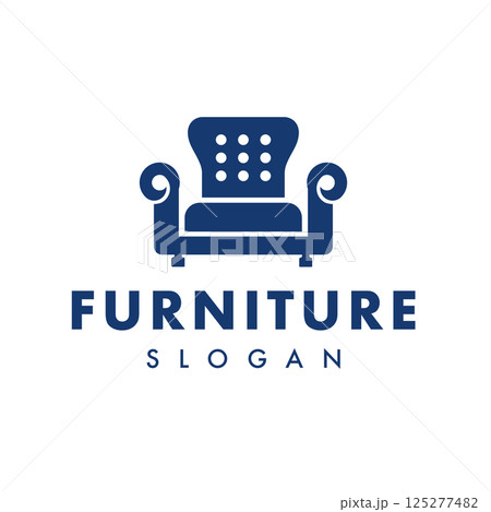 Simple Chair Vector Illustration Furniture Logo Design Simple Chair Vector Illustration Furniture Logo Design 125277482
