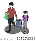 旅行に行く家族 125278334