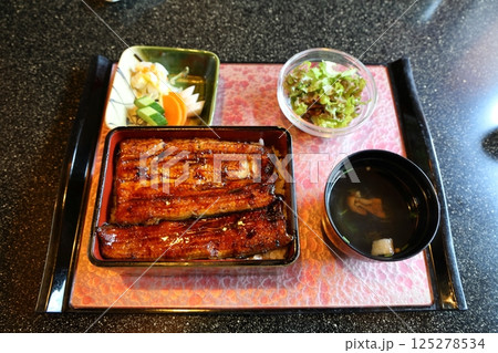 うな重定食 高級料理 土用の丑の日 うな重定食 高級料理 土用の丑の日 125278534