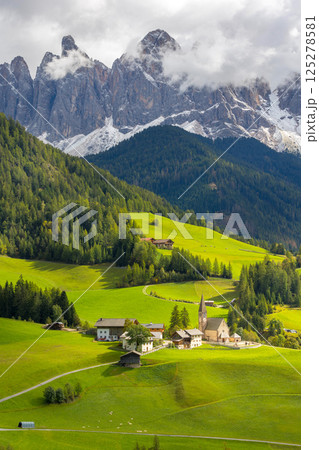 St. Magdalena Santa Maddalena Dolomites, Italy 125278581