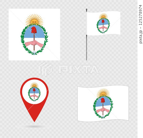 Jujuy Flag Set, administrative division of Argentina. Jujuy Flag Set, administrative division of Argentina. 125278974