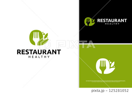 Letter Q food restaurant logo vector design template Letter Q food restaurant logo vector design template 125281052