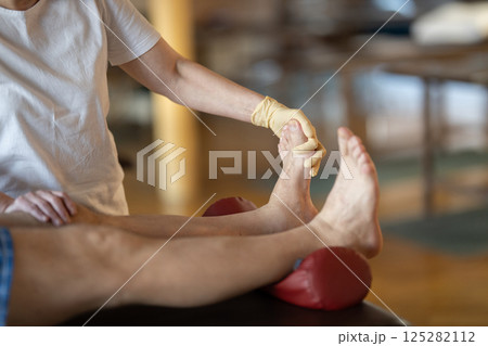 Physiotherapy Treatment in a Rehabilitation Center Physiotherapy Treatment in a Rehabilitation Center 125282112