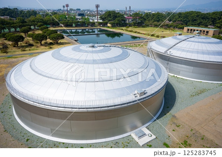 前橋市水道局　敷島浄水場の浄水タンク 125283745