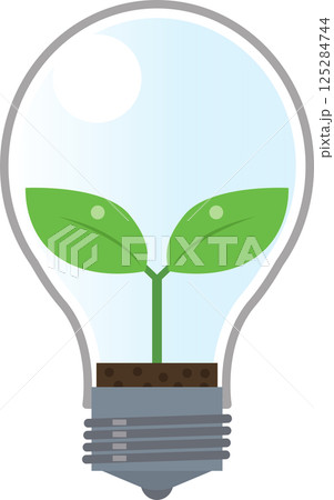 電球に光るエコ 電球に光るエコ 125284744