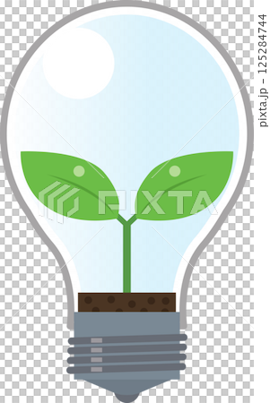 電球に光るエコ 電球に光るエコ 125284744