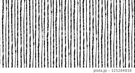 Grunge Charcoal Vertical Stripe Seamless Pattern 125284816