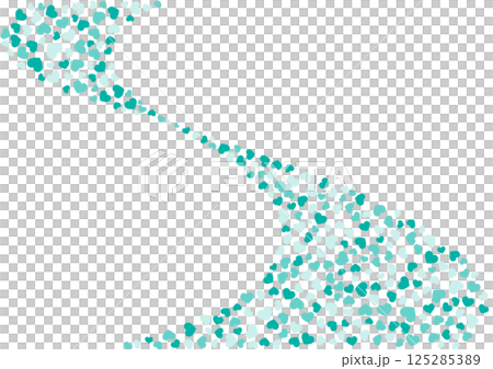 心形圖案背景綠色3種顏色心形 心形圖案背景綠色3種顏色心形 125285389