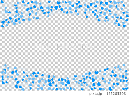 Heart pattern background Blue 3 colors border and solid color heart 125285398