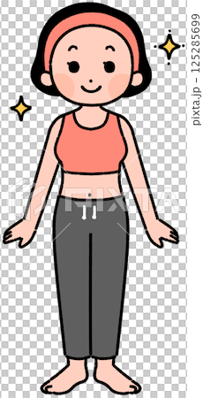 スリムな女性 スリムな女性 125285699