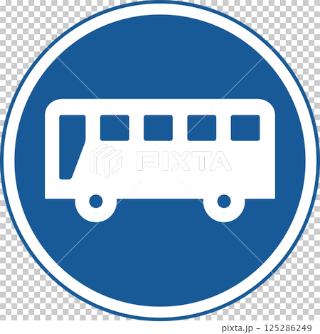 Single color illustration of sign - for authorized vehicles only Single color illustration of sign - for authorized vehicles only 125286249