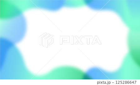 明るいグラデーションのフレーム画像 125286647