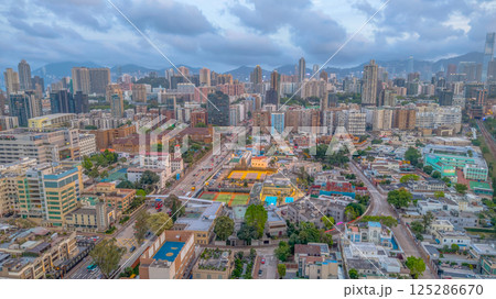 April 17 2025 vibrant urban skyline showcasing a dense array April 17 2025 vibrant urban skyline showcasing a dense array 125286670
