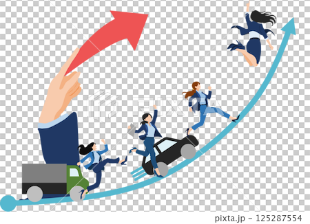 Illustration of a roadmap to achieving your goals 125287554