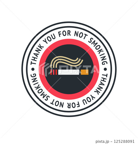 No smoking sticker, label no smoking in this area No smoking sticker, label no smoking in this area 125288091