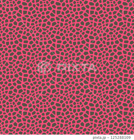 Abstract modern giraffe seamless pattern. Animals trendy background. Colorful decorative vector stock illustration for print, card, postcard, fabric, textile. Modern ornament of stylized skin 125288109