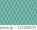 Illustration of green diamond shape pattern. Fabric seamless pattern. 125288233