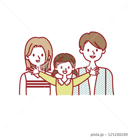 3人家族_親子 3人家族_親子 125288289