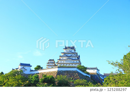 兵庫県姫路市、国宝姫路城の風景 125288297