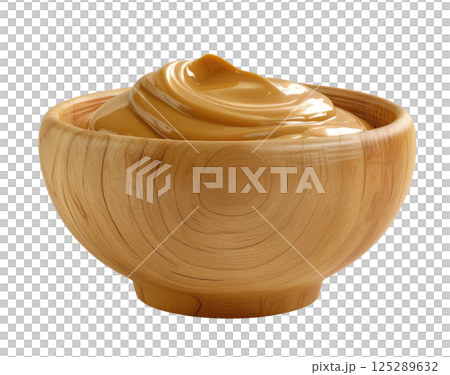 Bowl with Peanut Butter 125289632