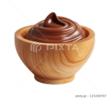 Bowl with Chocolate Paste Bowl with Chocolate Paste 125289797