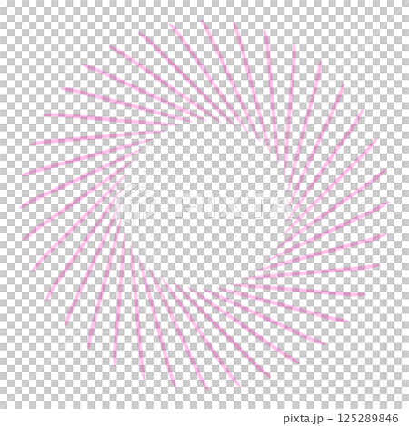 Long circular frame with red lines 125289846