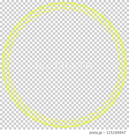 Yellow line circular frame 125289847