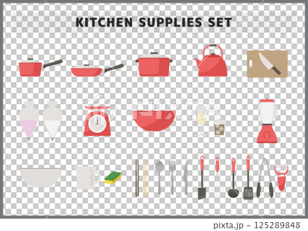 廚房用具插圖素材集 125289848