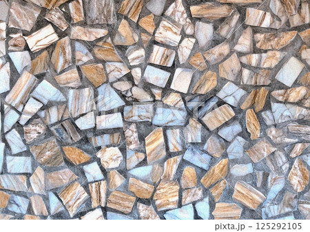 割石モザイクの抽象パターン 125292105