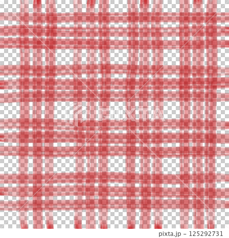 Red Plaid Gingham Check Hand Drawn Background Pattern Overlay Red Plaid Gingham Check Hand Drawn Background Pattern Overlay 125292731