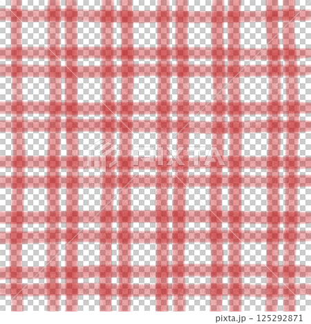 Red Plaid Gingham Check Hand Drawn Background Pattern Overlay Red Plaid Gingham Check Hand Drawn Background Pattern Overlay 125292871