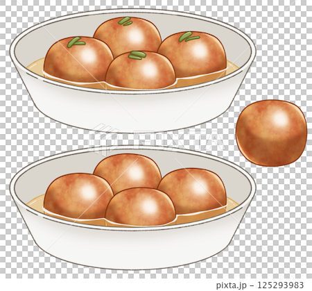 Gulab Jamun 盛放在盤子裡,每塊 Gulab Jamun 盛放在盤子裡,每塊 125293983