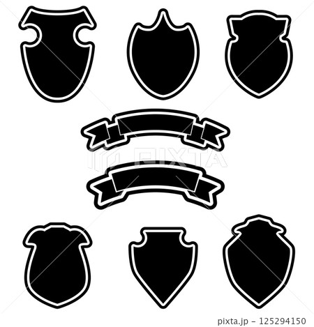 Set of wintage shields and ribbons 125294150