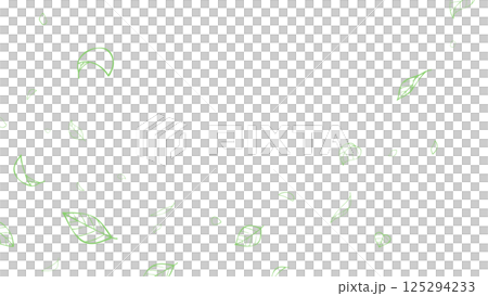 Simple leaf fluttering background illustration_line drawing_16:9 Simple leaf fluttering background illustration_line drawing_16:9 125294233