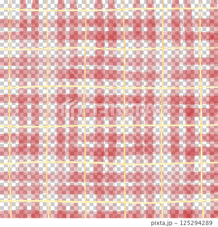 Gold Red Plaid Gingham Check Hand Drawn Background Pattern Overlay Gold Red Plaid Gingham Check Hand Drawn Background Pattern Overlay 125294289