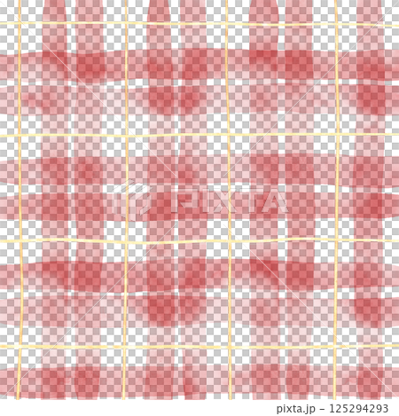 Gold Red Plaid Gingham Check Hand Drawn Background Pattern Overlay Gold Red Plaid Gingham Check Hand Drawn Background Pattern Overlay 125294293