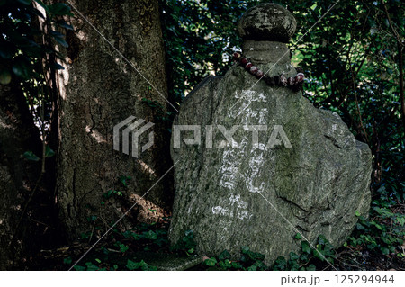 穴守稲荷神社の神秘的な石と緑の風景 穴守稲荷神社の神秘的な石と緑の風景 125294944