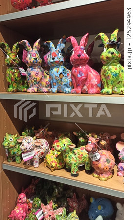 bunny, rabbit, plush, toy, table, dinner, easter, display, meal, decoration, cute, celebration, fabric, soft, dining, whimsical, setup, cozy, festive, childhood, creative, animal, fantasy, gathering,  125294963