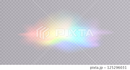An abstract representation of a colorful cloud featuring iridescent effects that captivate the imagination 125296031