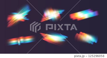 Explore stunning Colorful Light Effects and Glows, perfect for enhancing Creative Projects in various fields 125296058