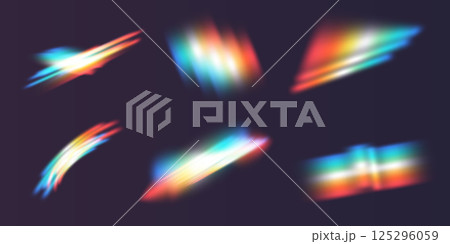 Dynamic and Abstract Light Patterns Featuring a Variety of Vibrant and Eye Catching Colors and Effects 125296059