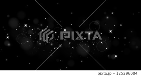 An Exquisite Beautiful Starlit Background Decorated with Sparkling Celestial Particles to Enrich the Atmosphere 125296084