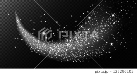 An Elegant Sparkling Crescent adorned with Shimmering Stars and Beautiful Glitter Effects that Dazzle the Eye An Elegant Sparkling Crescent adorned with Shimmering Stars and Beautiful Glitter Effects that Dazzle the Eye 125296103